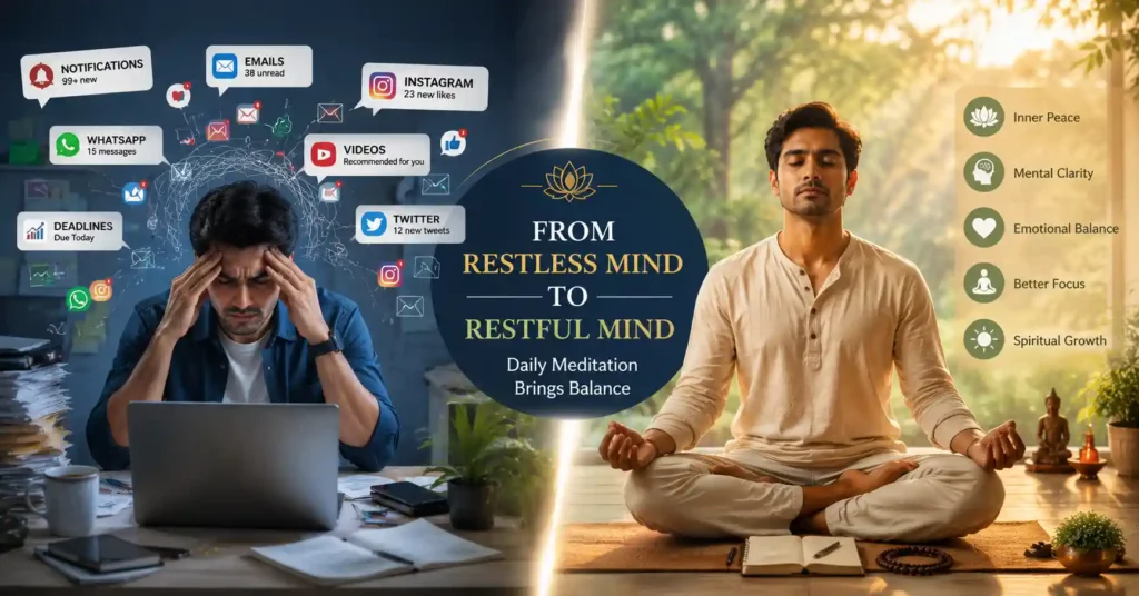 Daily meditation in Sanatan Dharma and the practice of dhyana for inner awareness