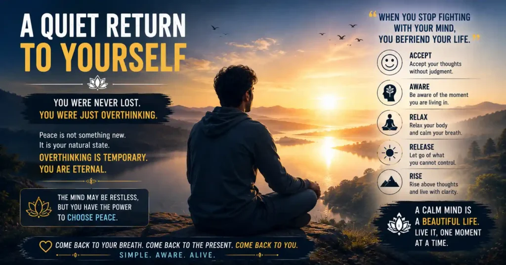 Finding clarity, awareness, and inner calm after overcoming overthinking and mental restlessness