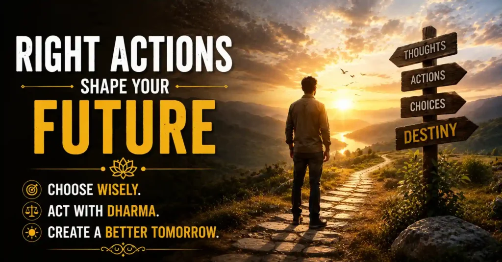 Karma and Dharma guiding right actions that shape future experiences and personal growth