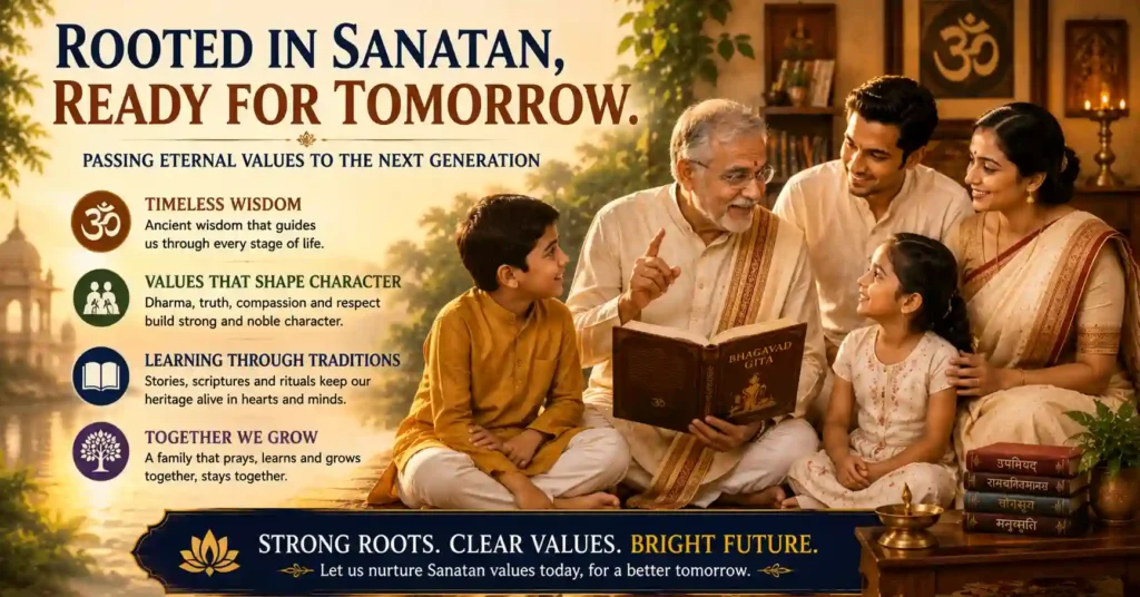 Passing Sanatan values and timeless wisdom to the next generation through family traditions