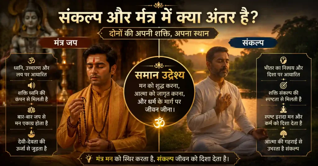 मंत्र जप और आंतरिक चिंतन के माध्यम से संकल्प की शक्ति