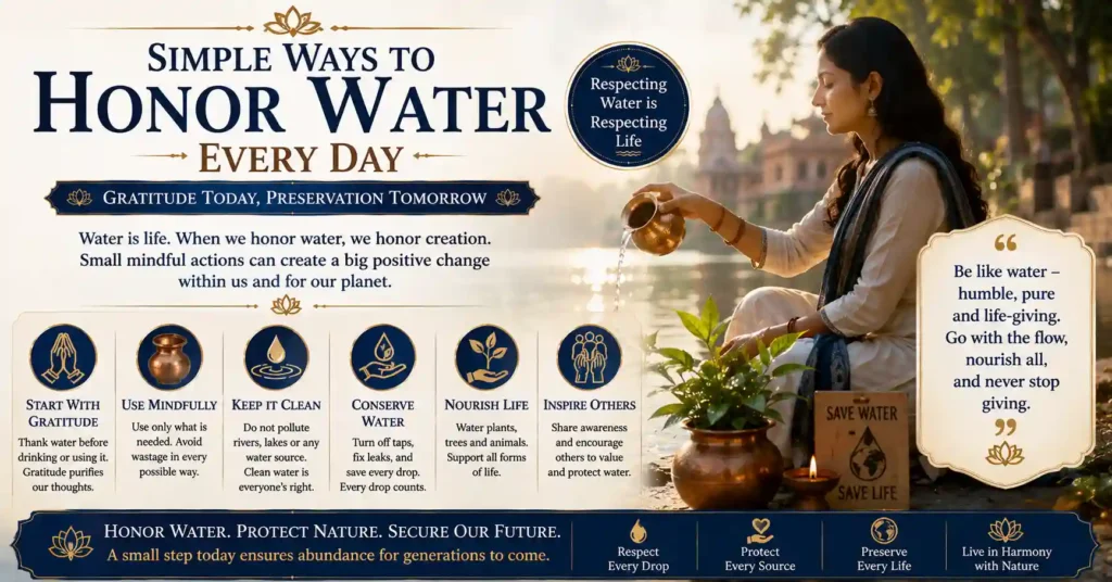 Water as a source of gratitude, mindfulness and inner awareness in Sanatan Dharma