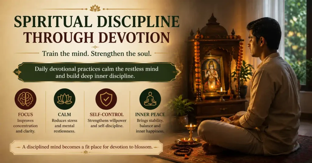 Daily devotional practices helping calm the mind and improve spiritual focus