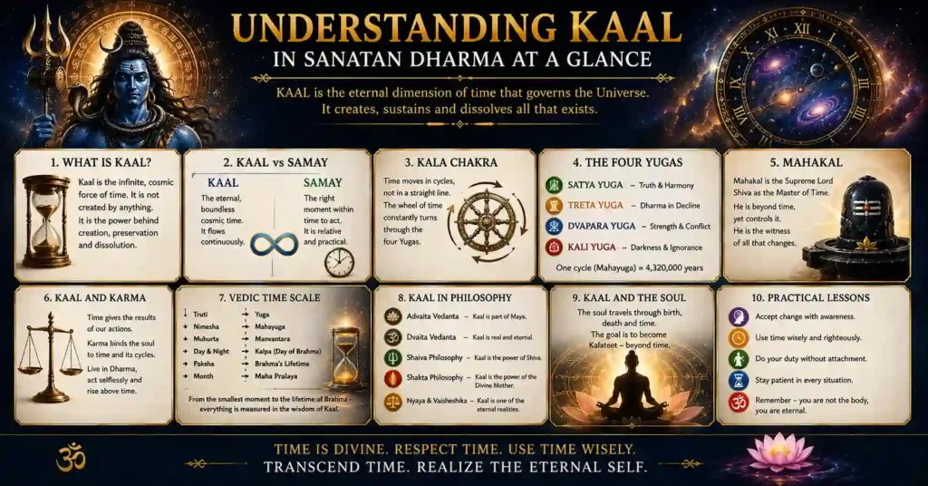 Understanding Kaal in Sanatan Dharma including Kala Chakra, Yugas, Karma and Moksha