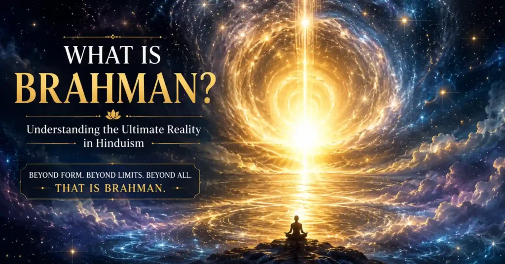 What is Brahman in Hinduism represented as the infinite ultimate reality beyond form