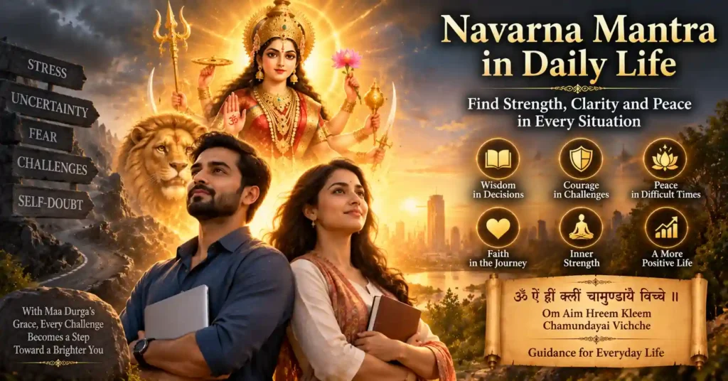 Navarna Mantra in daily life inspiring wisdom, faith, resilience and confidence through Maa Durga's blessings