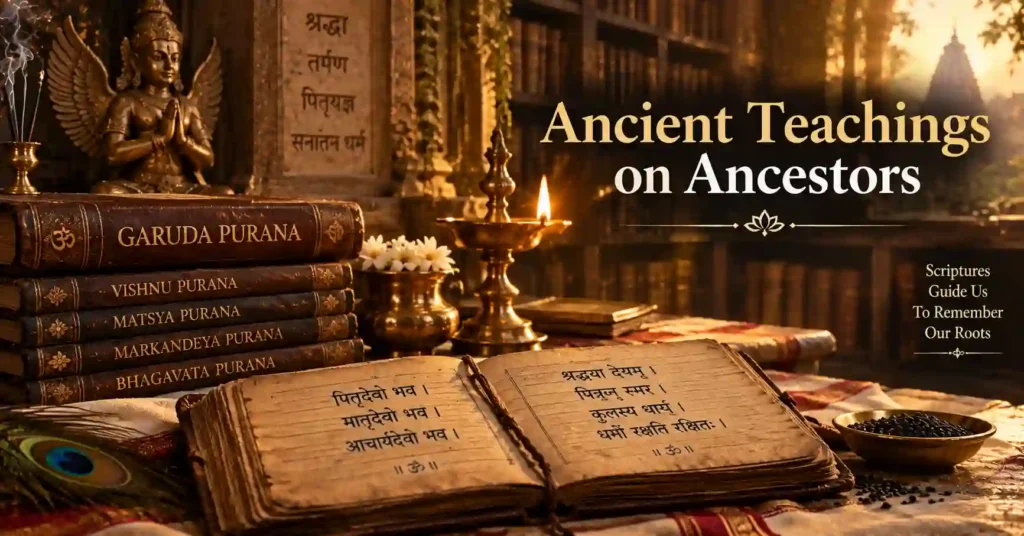 Ancient Hindu scriptures and Garuda Purana teachings about honoring ancestors