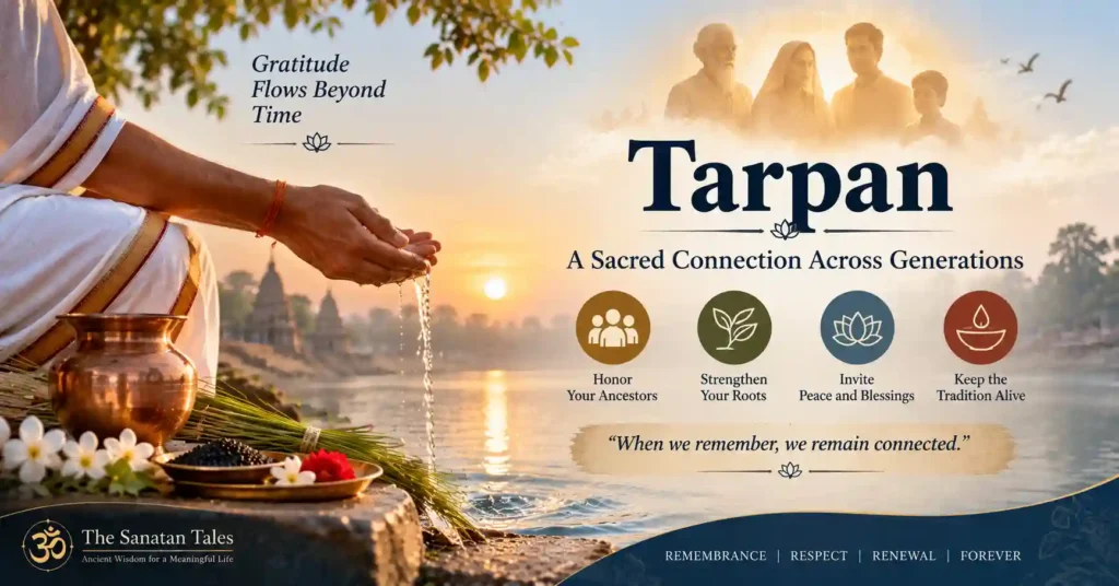 Tarpan in Hinduism showing ancestral remembrance, family lineage and sacred connection across generations